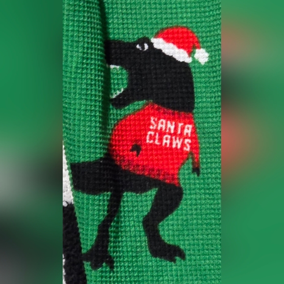Men's Santa Claws t-rex pajama pants large - Picture 2 of 3